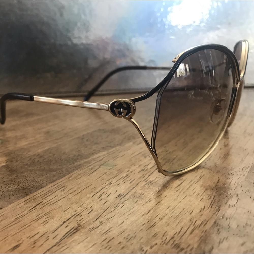Supa Fly Authentic Gold Gucci Sunglasses